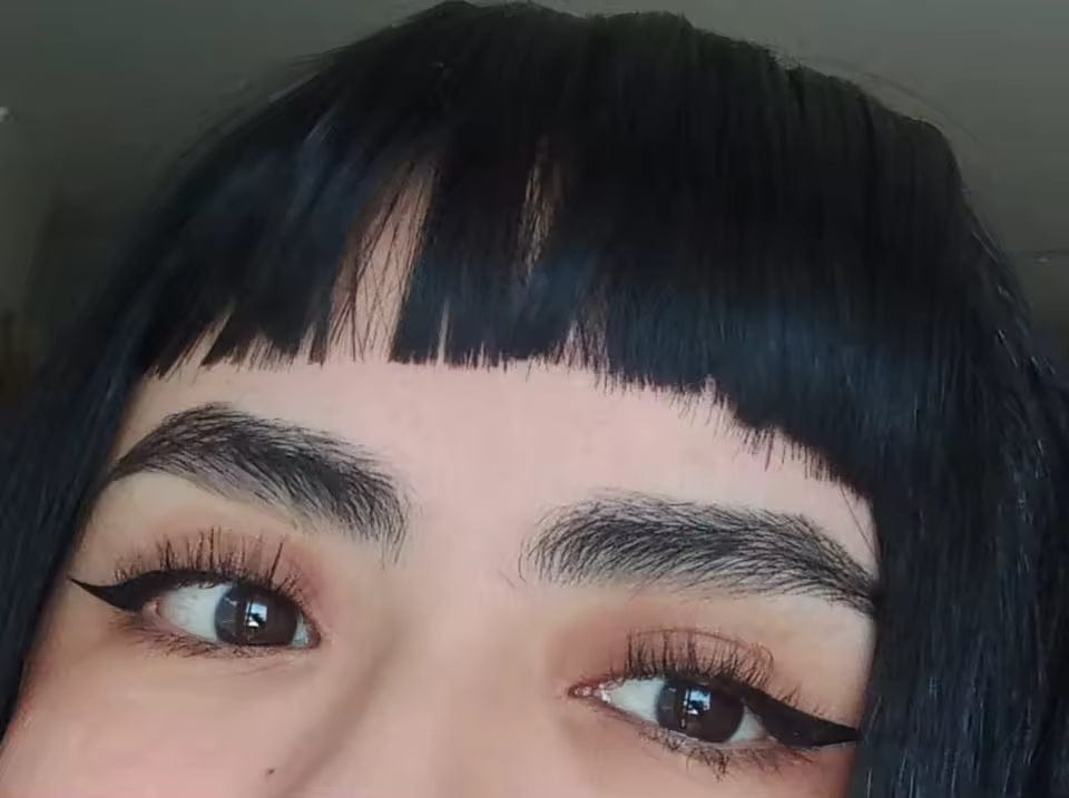 Customer photo review of Remy Clip-In Pony / Fringe
