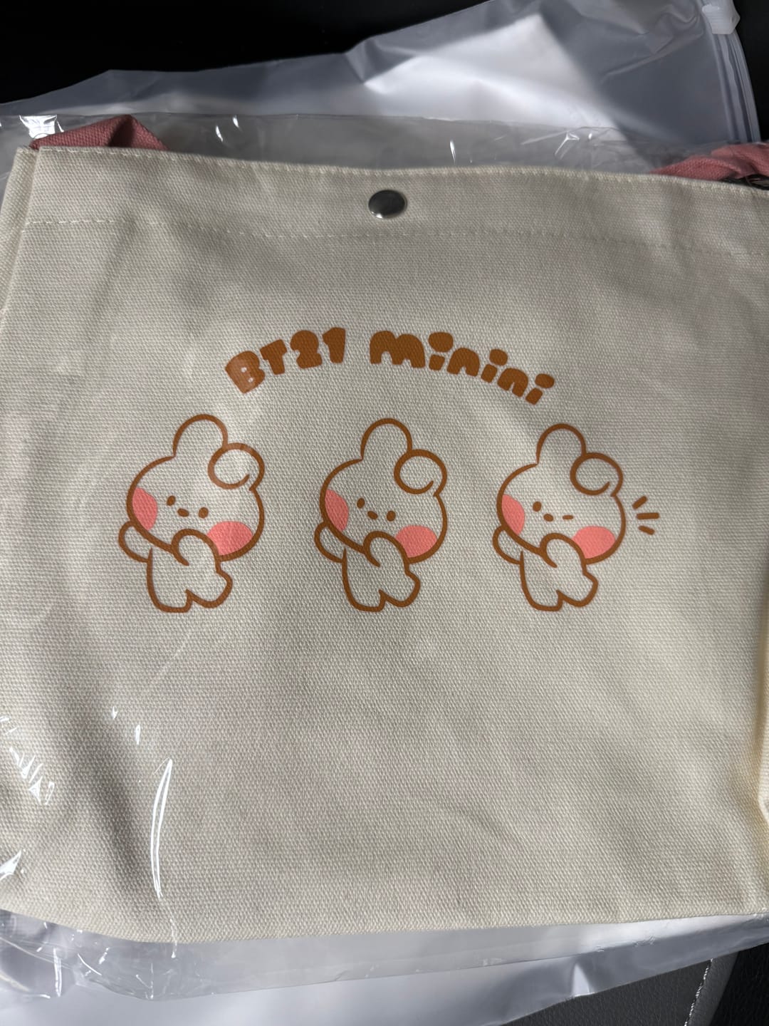 Customer photo review of BT21 MININI CANVAS BAG AND POUCH
