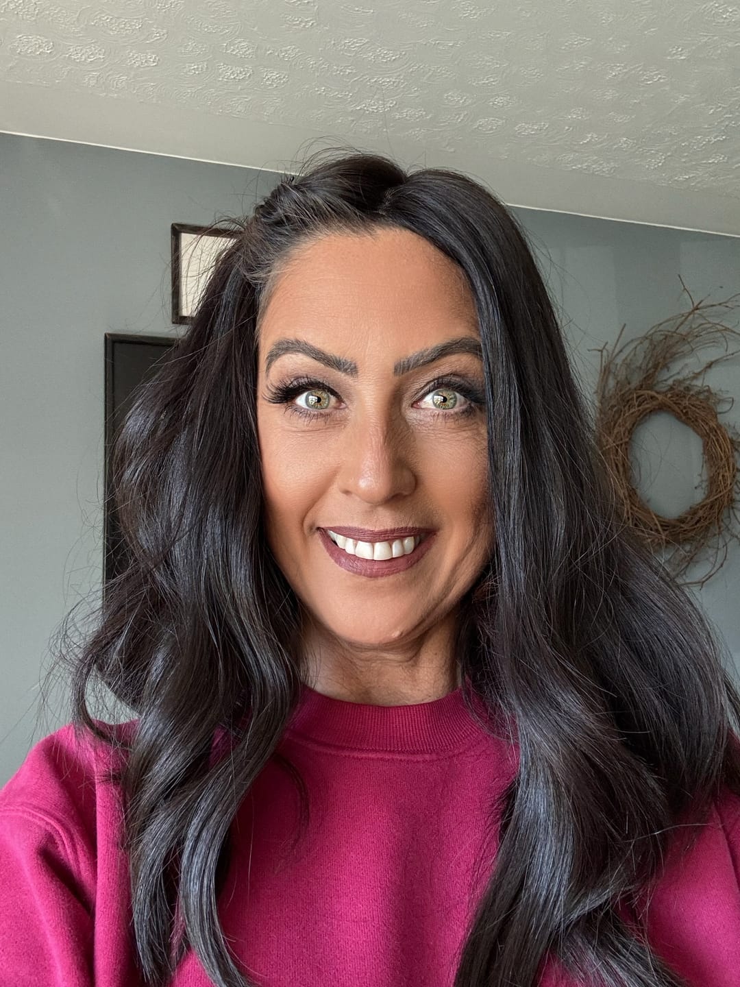 Customer photo review of 18" Closed Lace Topper - Natural Black (8x8)