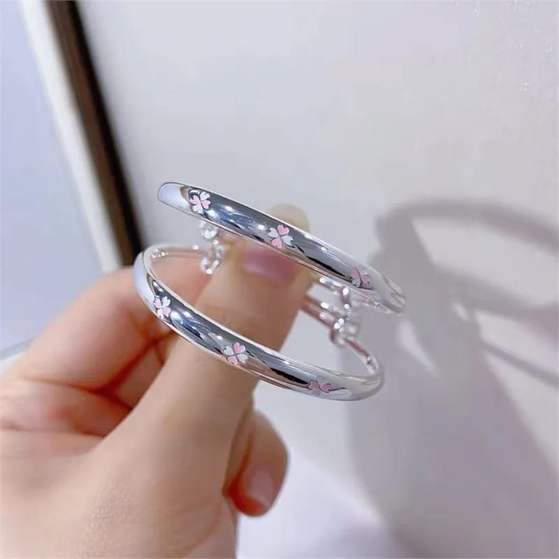 Customer photo review of Indira - 2 x Bracelets de Cheville Argent