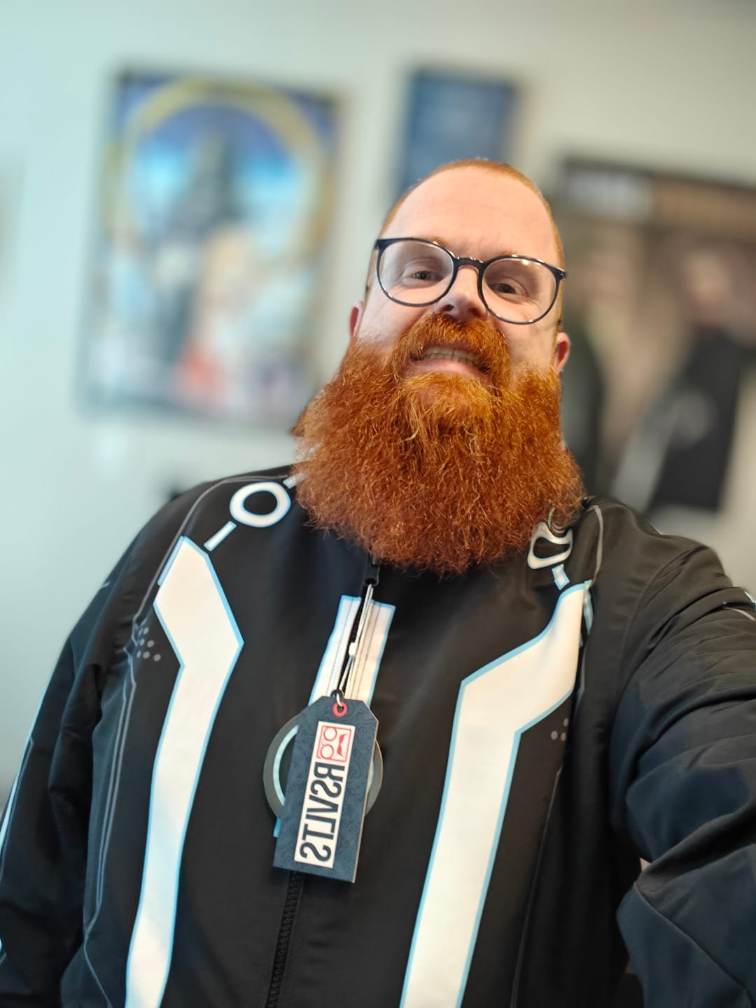 Customer photo review of Disney's Tron Legacy "Light Suit" – Reversible Bomber Jacket