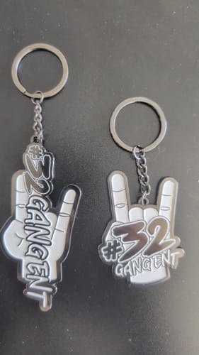 Customer photo review of 32 GANG METAL KEYCHAIN
