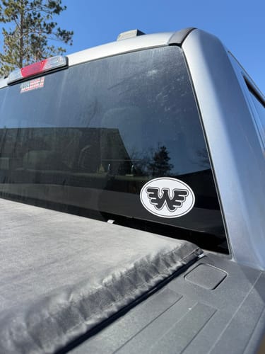 Customer photo review of Flying W Sticker
