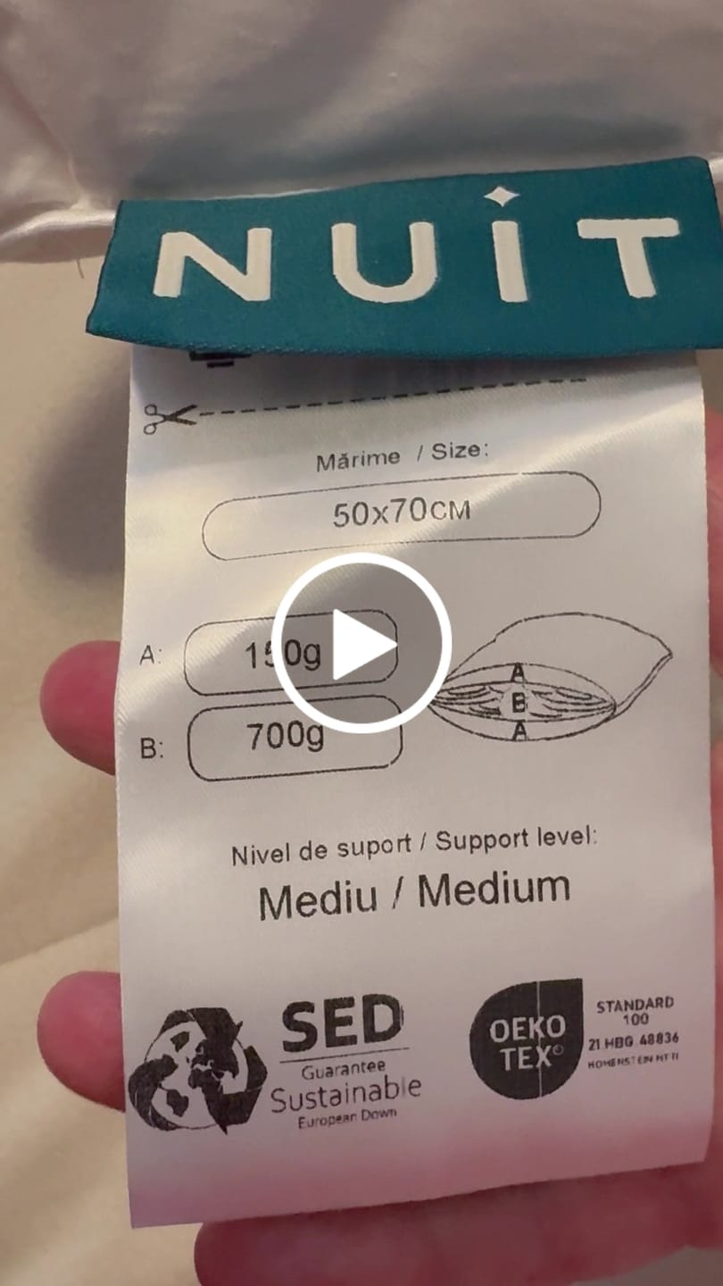 Customer video review of Pernă Plume Puf