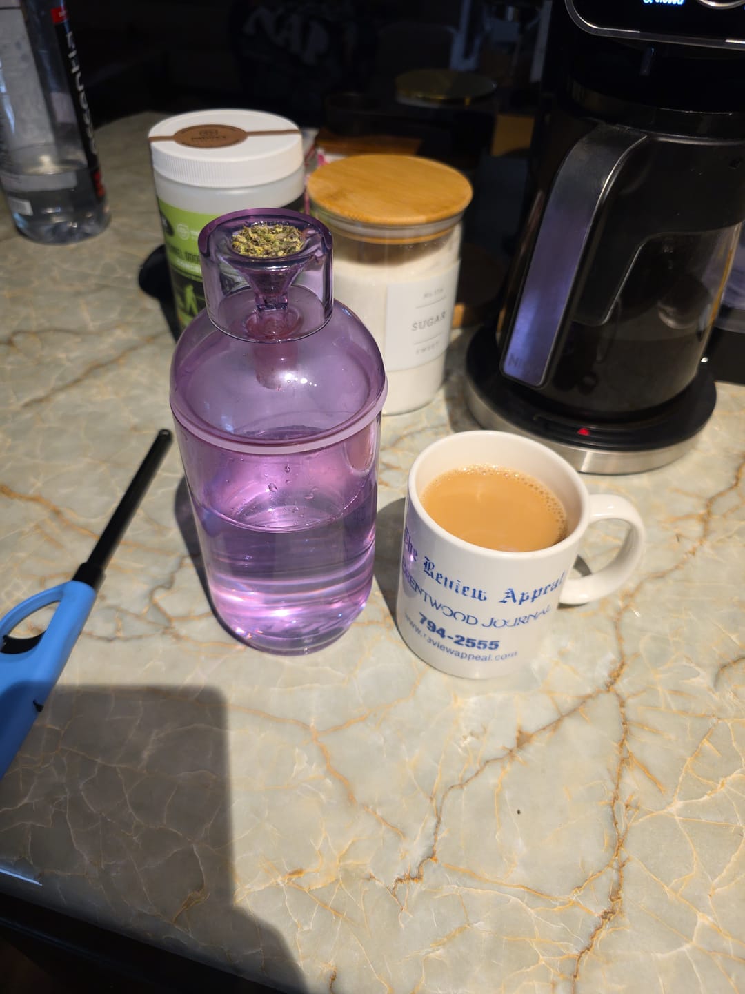 Customer photo review of Vesper Gravity Bong