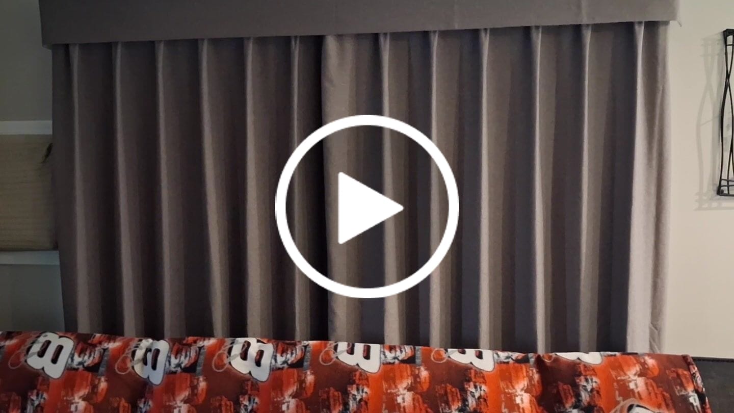 Customer video review of SmartWings Motorized Drapery 90% Blackout