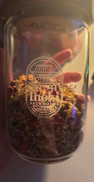 Customer photo review of Tea Bath Glass Jar