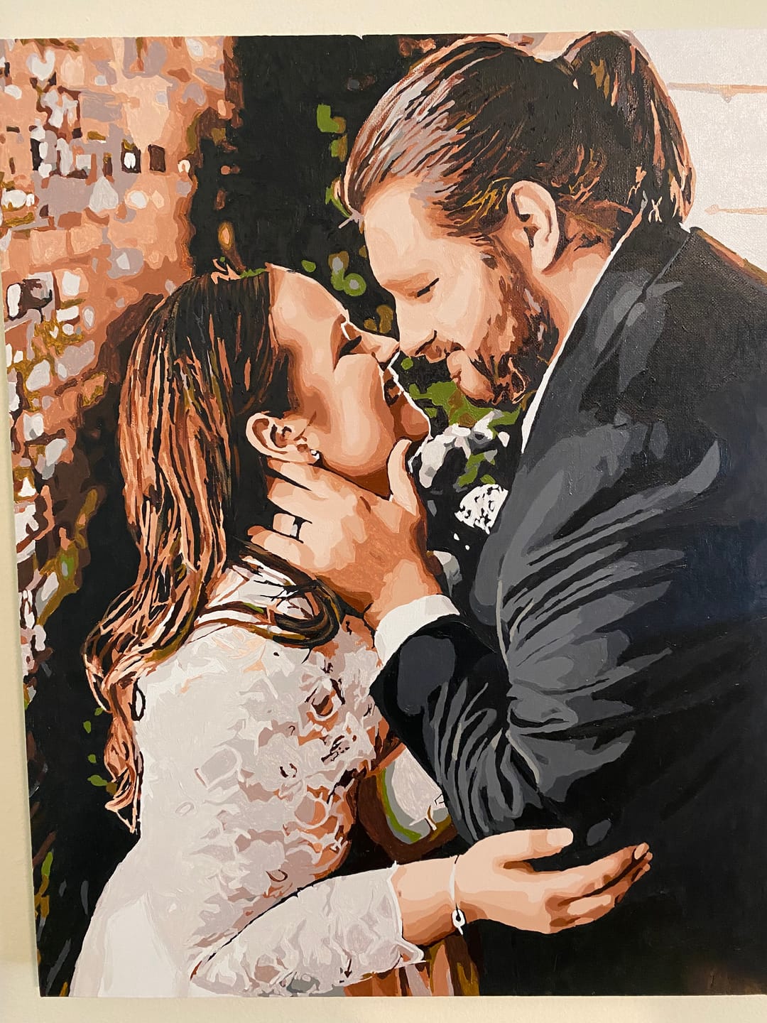 Customer photo review of Custom Paint by Numbers Kit for Personalized Artwork