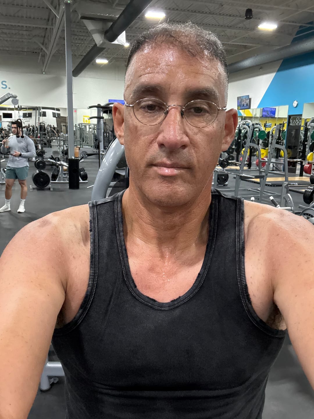 Customer photo review of Premium Ultra-Soft Cotton Distressed Fitted Tank 2 Pack