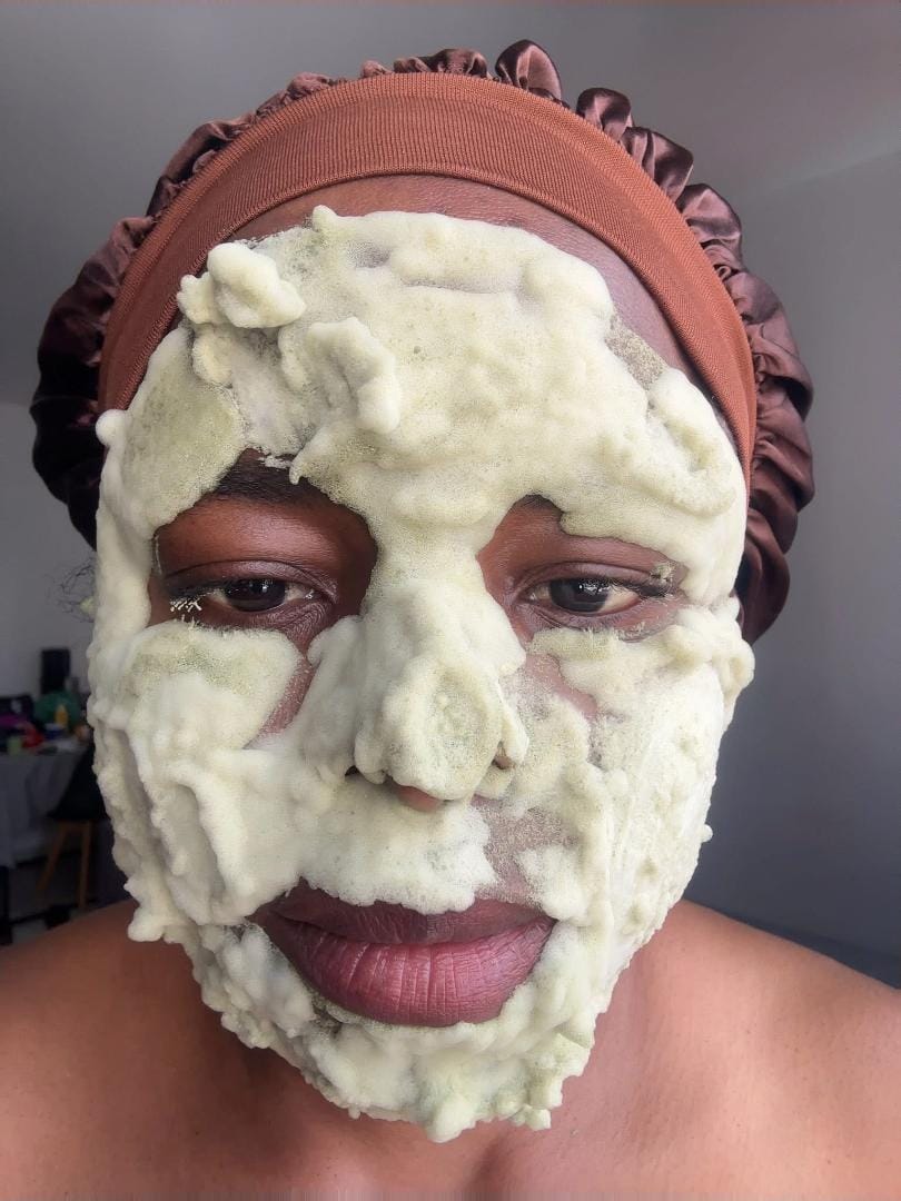 Customer photo review of Miyo - Masque à bulles profond au basilic sacré