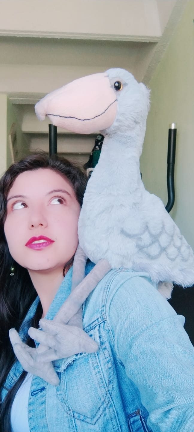 Customer photo review of Shoebill Stork Bird Soft Stuffed Plush Toy