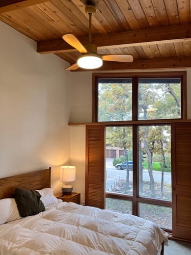 Customer photo review of WOMO Ventiladores de techo con luz Reversible Escandinavo - WM5002
