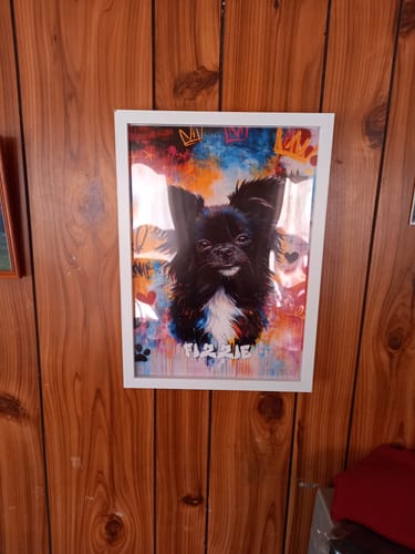 Customer photo review of Personalised Poster With Dog or Cat - Graffiti