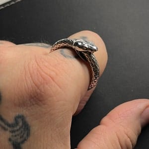 Customer photo review of Ouroboros Ring