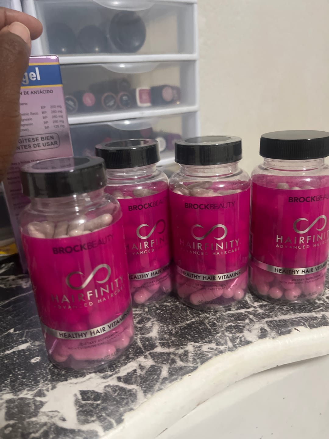 Customer photo review of Healthy Hair Vitamins 3 Month Supply (Buy 3 Get 1 Free)