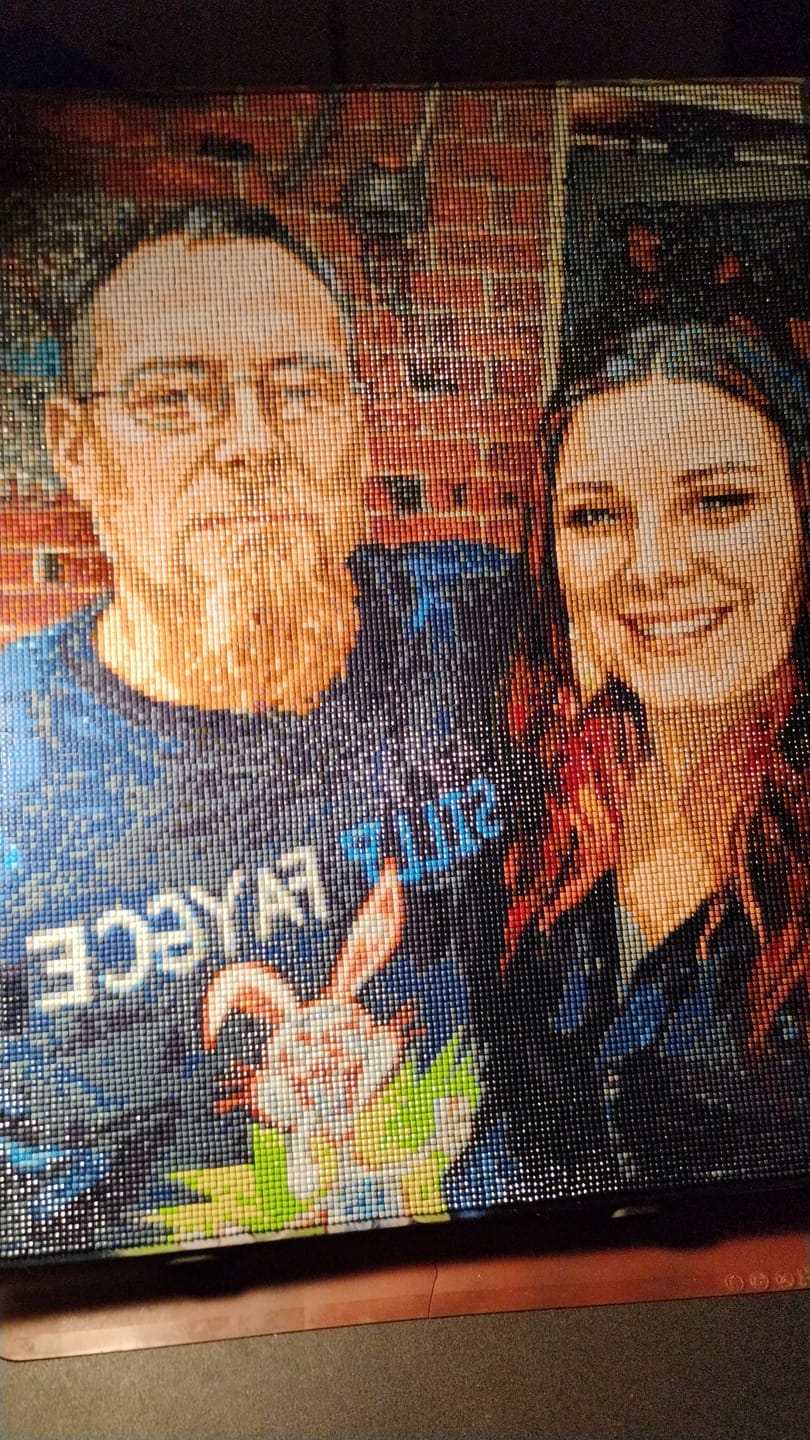 Customer photo review of Worlds Best Customized Diamond Painting Kit