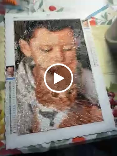 Customer video review of Diamond Painting - Custom Photo