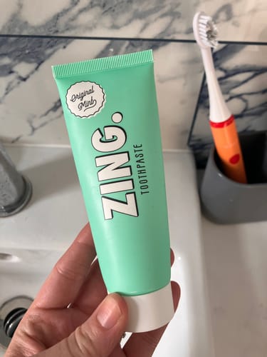 Customer photo review of Original Mint Toothpaste