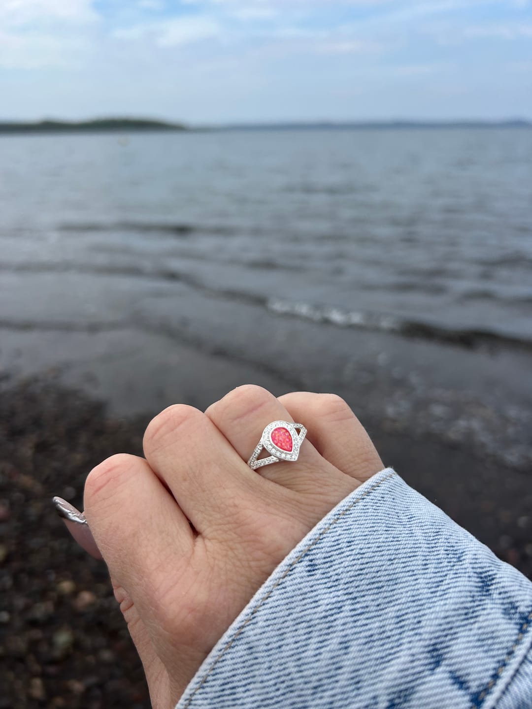 Customer photo review of Mary-Jane Tearstone CZ Ring