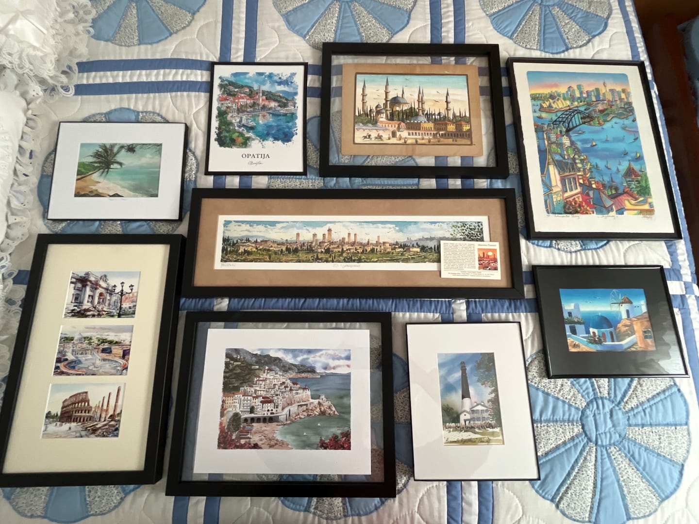 Customer photo review of Opatija, Croatia – Watercolor Art Print