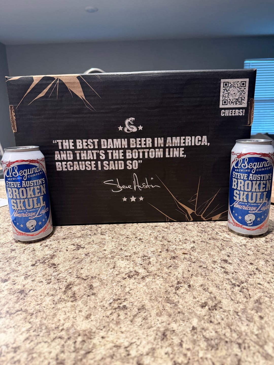 Customer photo review of El Segundo Steve Austin's Broken Skull American Lager (12PK Special)