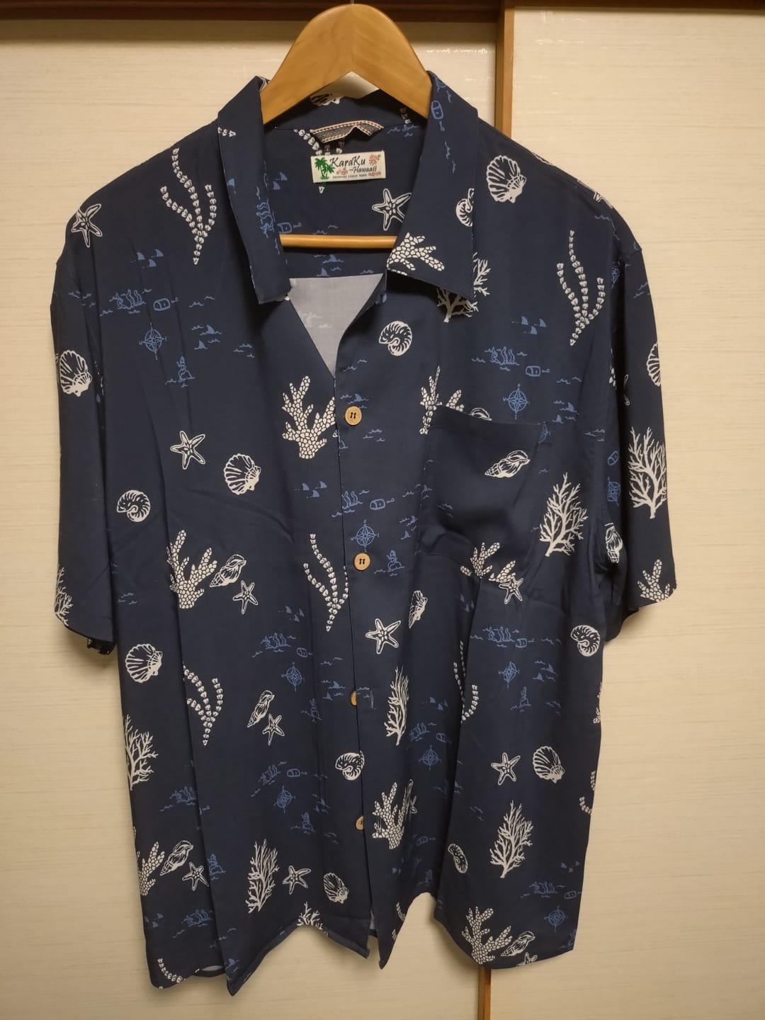 Customer photo review of 「海底の宝探し」総柄プリントアロハシャツ