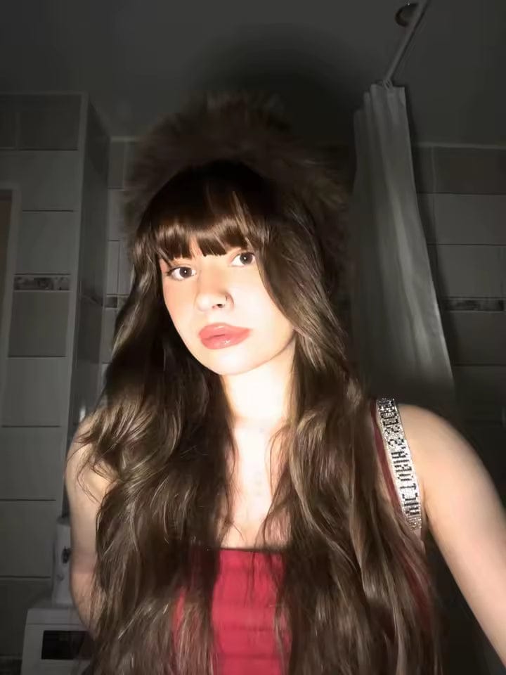Customer photo review of Remy Clip-In Pony / Fringe