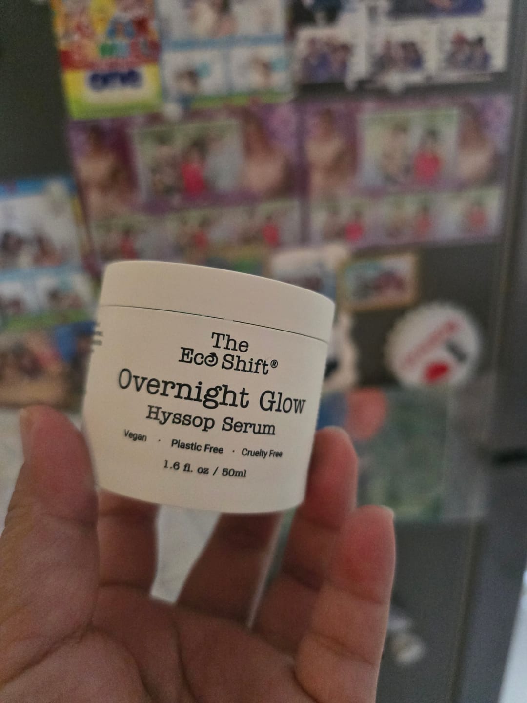 Customer photo review of Overnight Glow Hyssop Hydrating Serum 50g