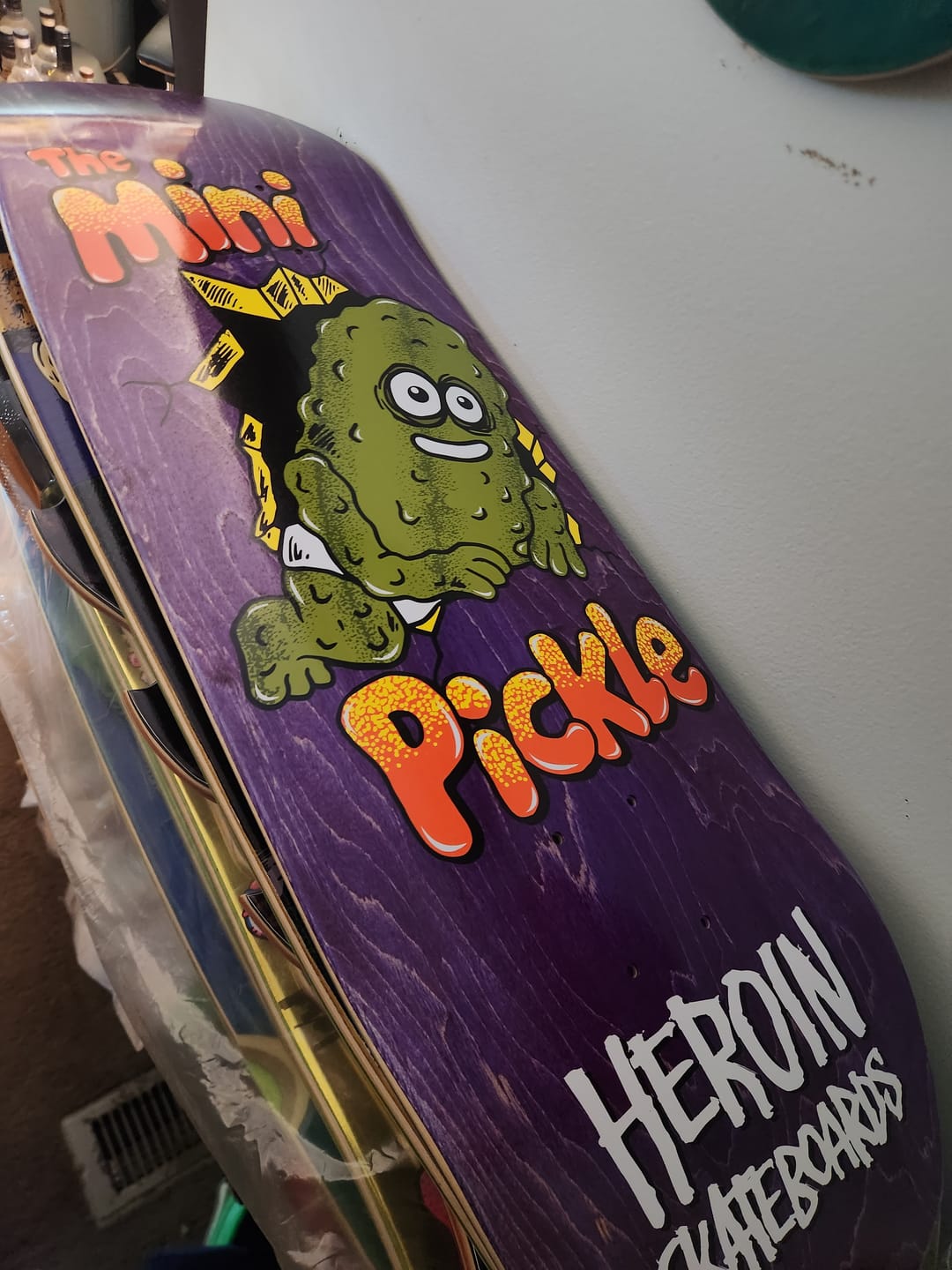 Customer photo review of HEROIN MINI PICKLE 9.5 DECK