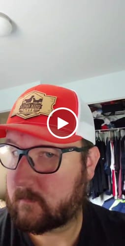 Customer video review of Richardson 112 Genuine Leather Patch Hats Laser Engraved