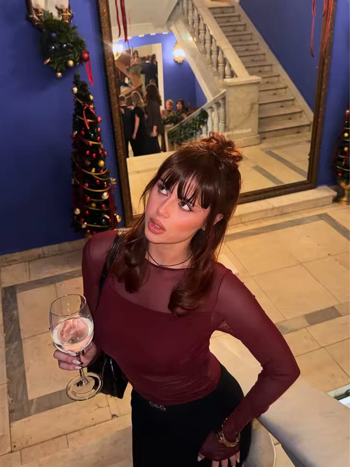 Customer photo review of Remy Clip-In Pony / Fringe