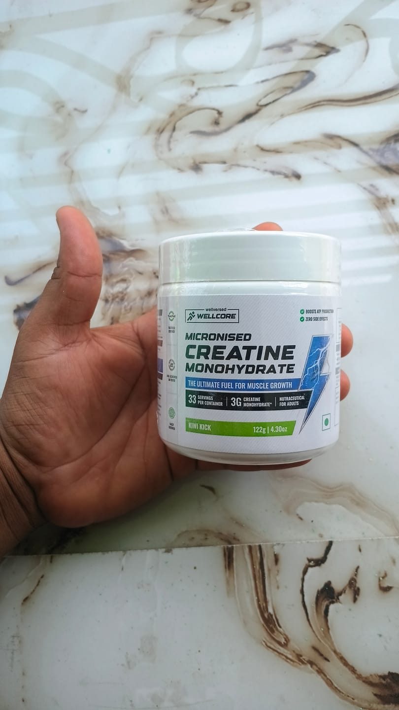 Customer photo review of Wellcore - Pure Micronised Creatine Monohydrate | Kiwi Kick (122g, 33 servings)