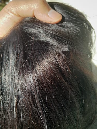 Customer photo review of Brazilian Headband Wig  Straight