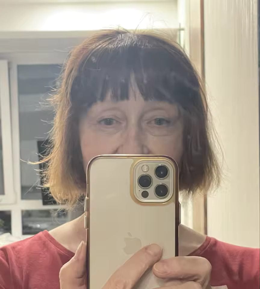 Customer photo review of Remy Clip-In Pony / Fringe
