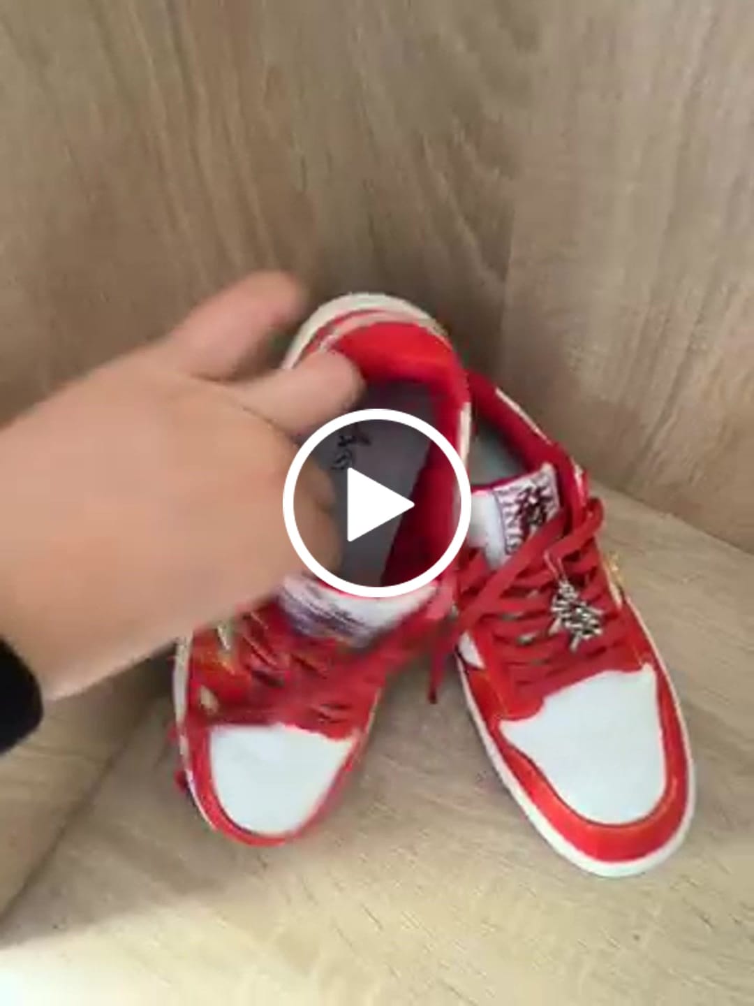 Customer video review of The Red Seal, Silk Sneakers
