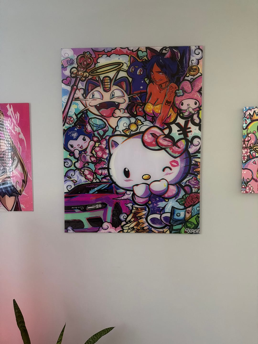 Customer photo review of Hello Kitty HellKat Wall Art