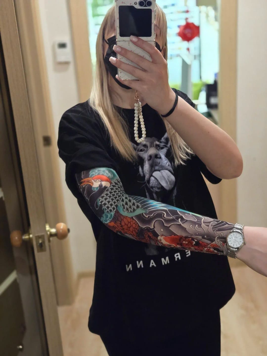 Customer photo review of SwapTattoo-Malla Invisible de Tatuaje