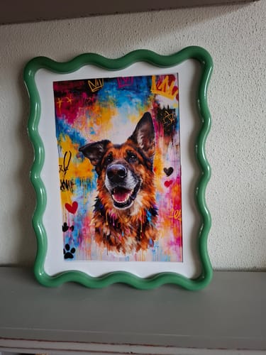 Customer photo review of Graffiti - Gepersonaliseerde Poster