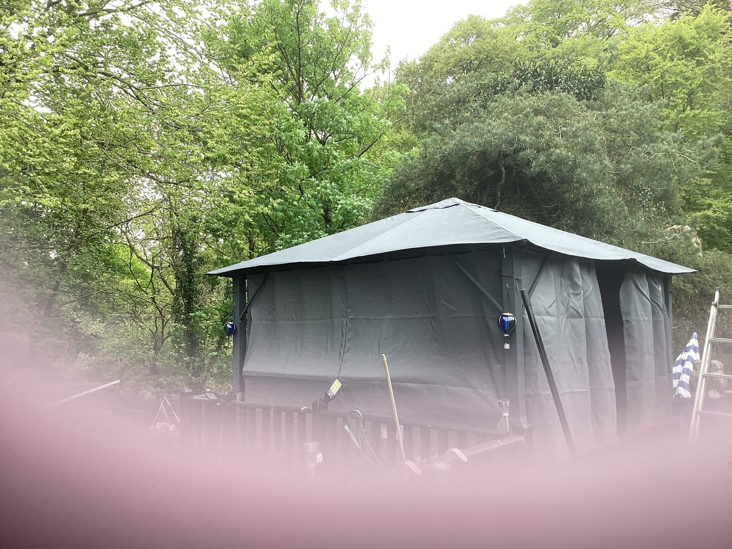 Customer photo review of Vintage Gazebo Replacement Canopy – Grey | 2.5m, 3m & 4m Sizes