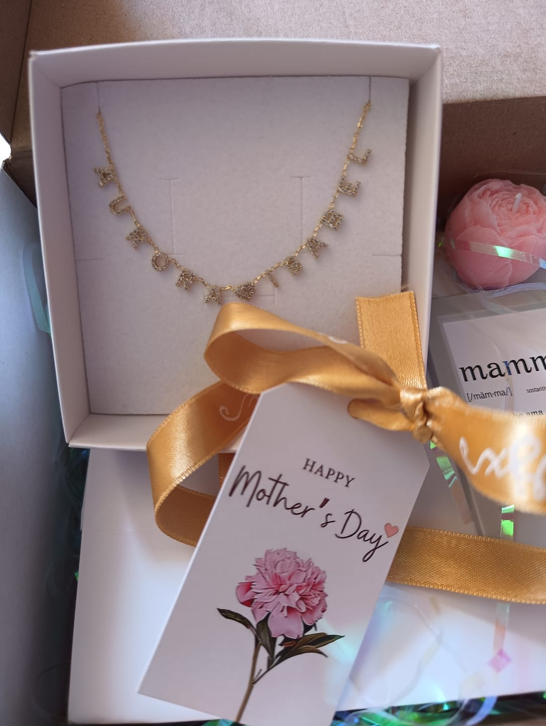 Customer photo review of Collana MINI LETTERS BRIGHT