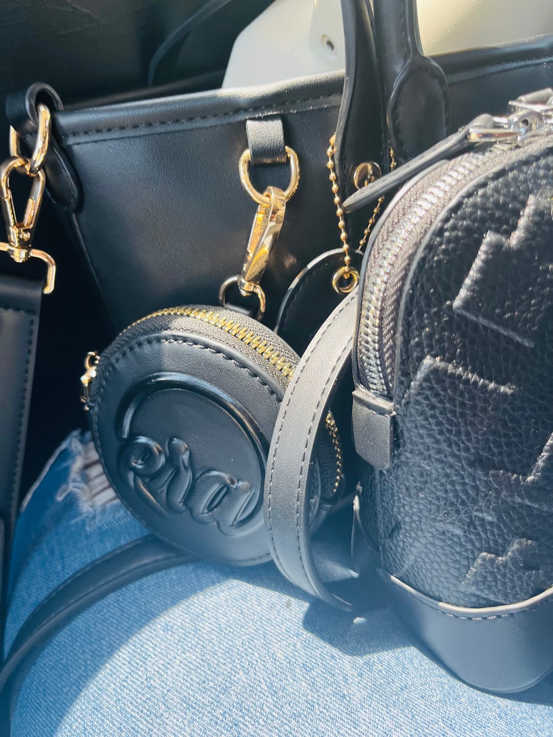 Customer photo review of Black Mini Era Tote Bag
