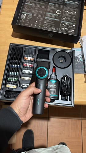 Customer photo review of Combo Todo en Uno – Eleva tu Barbería
