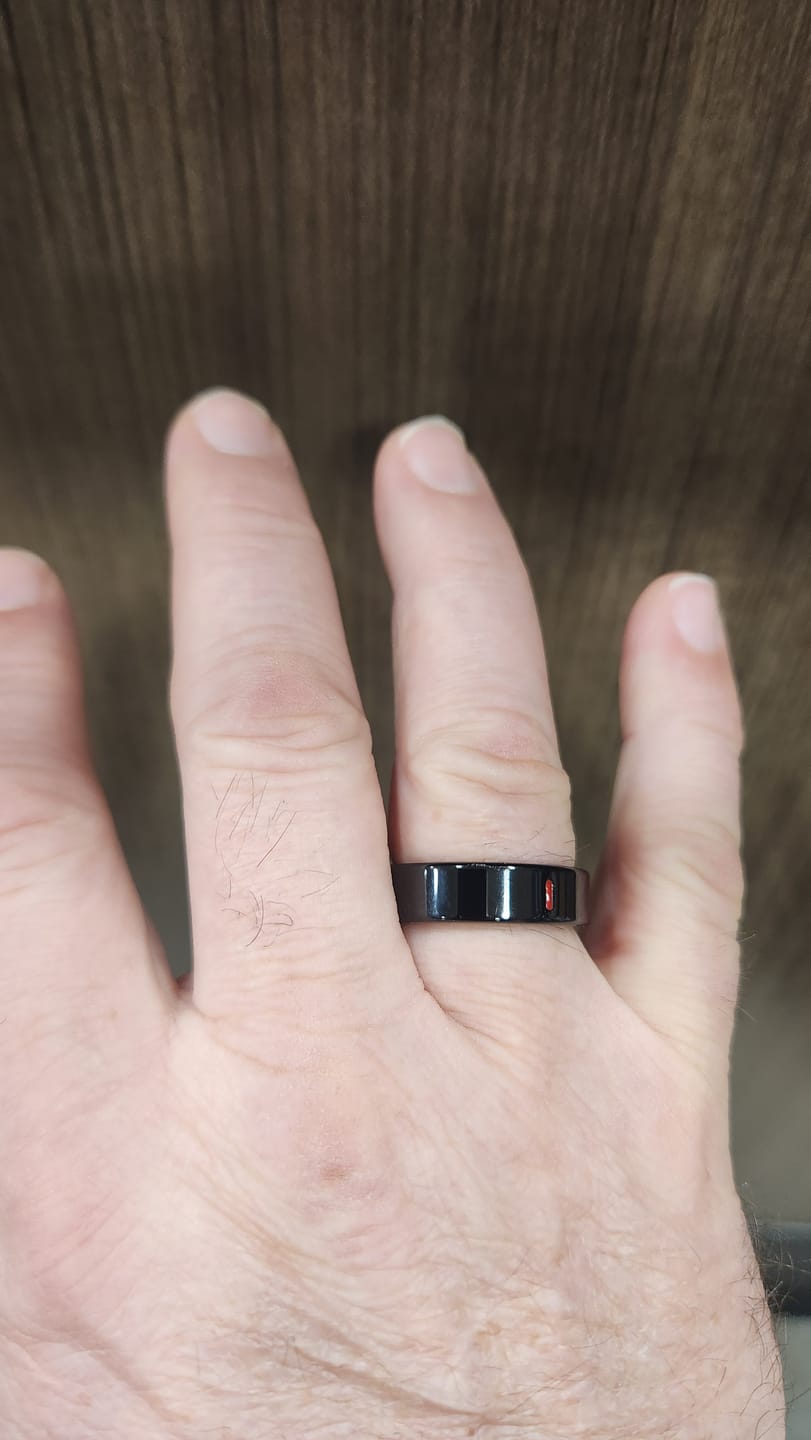 Customer photo review of Bearscome R03 Blood Sugar Blood Pressure Blood oxygen HRV Sleep Monitoring Waterproof Smart Ring