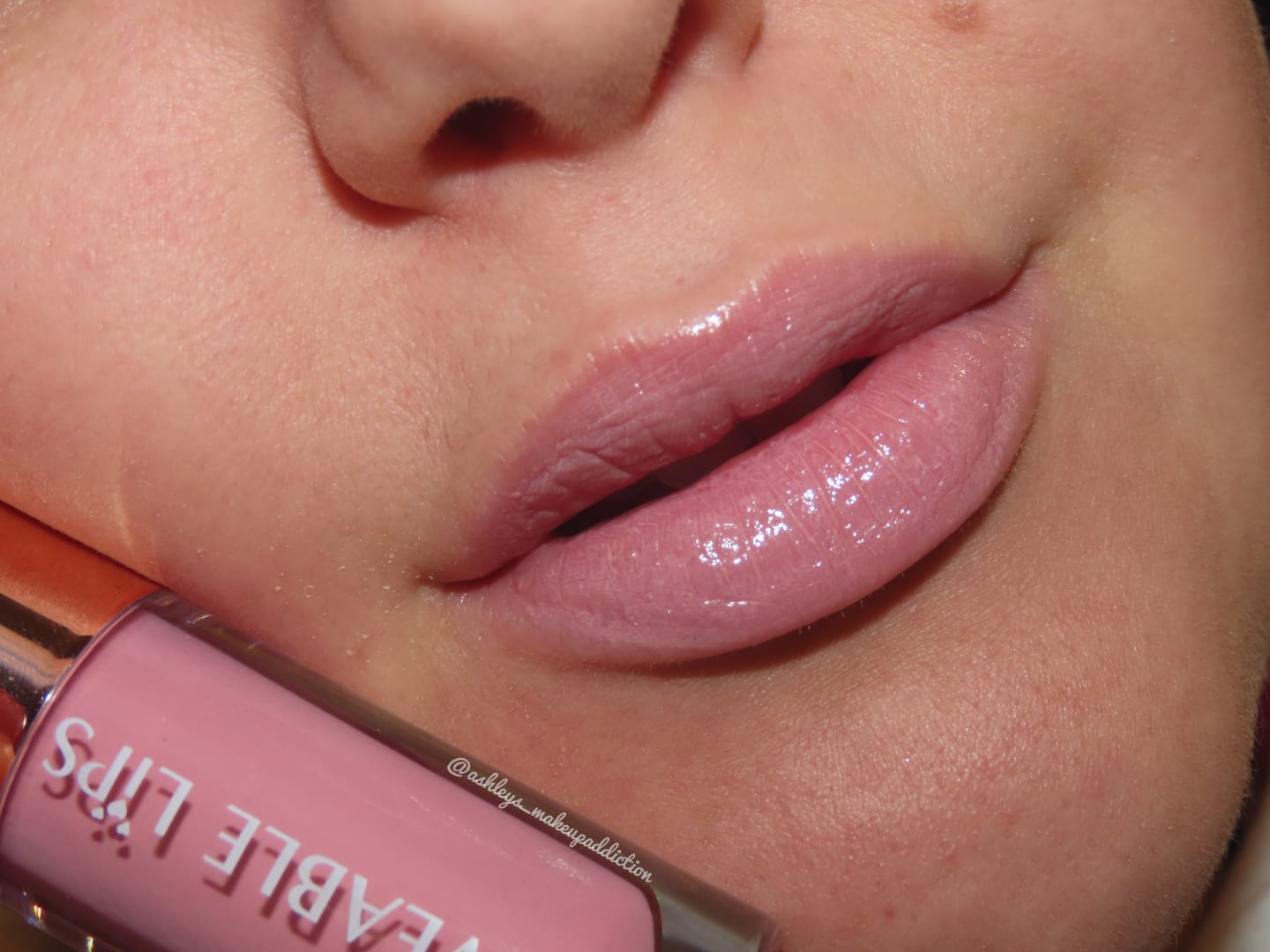 Customer photo review of Petal Kiss Lip Gloss