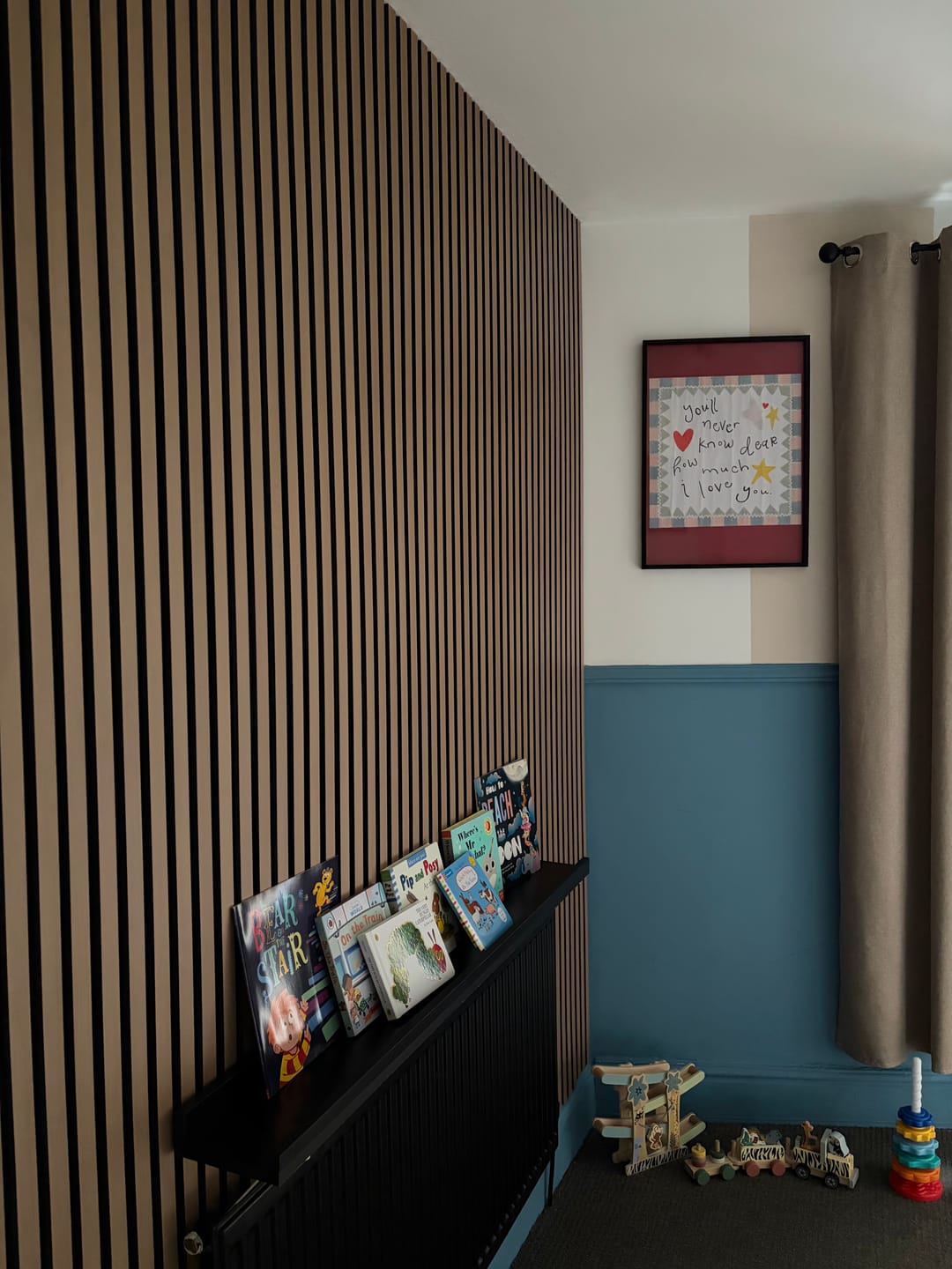 Customer photo review of Premium Acoustic Wall Panels - Natural Oak