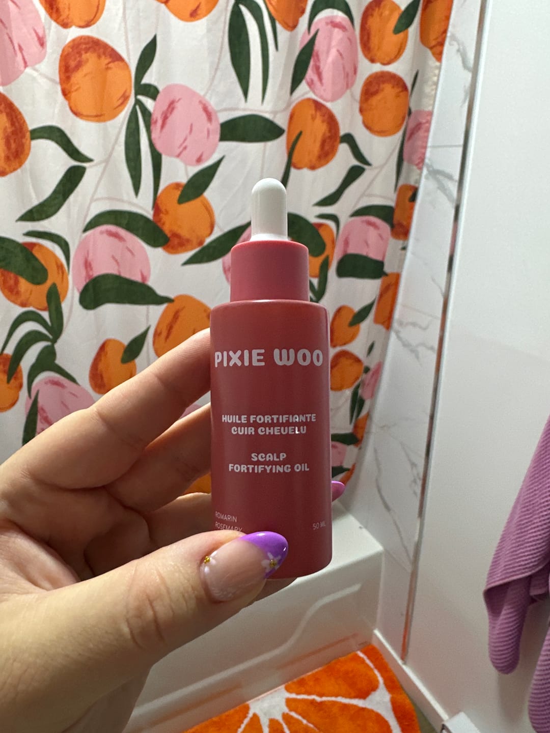 Customer photo review of Pre-Wash Fortifying Rosemary Oil for Scalp