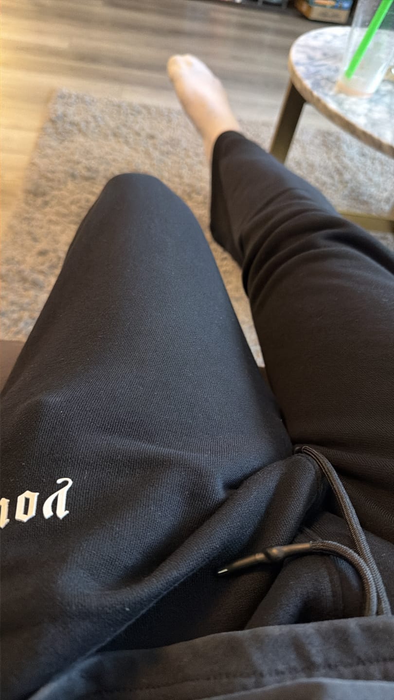 Customer photo review of 216 Eternal No Cuff Sweats