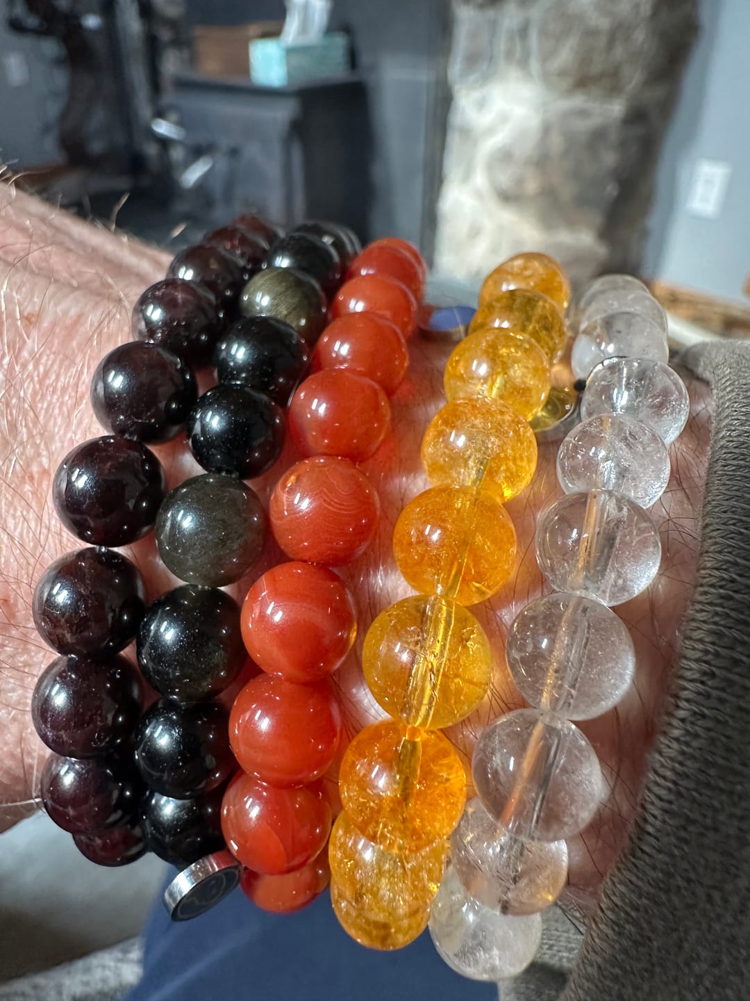 Customer photo review of Garnet Bracelet