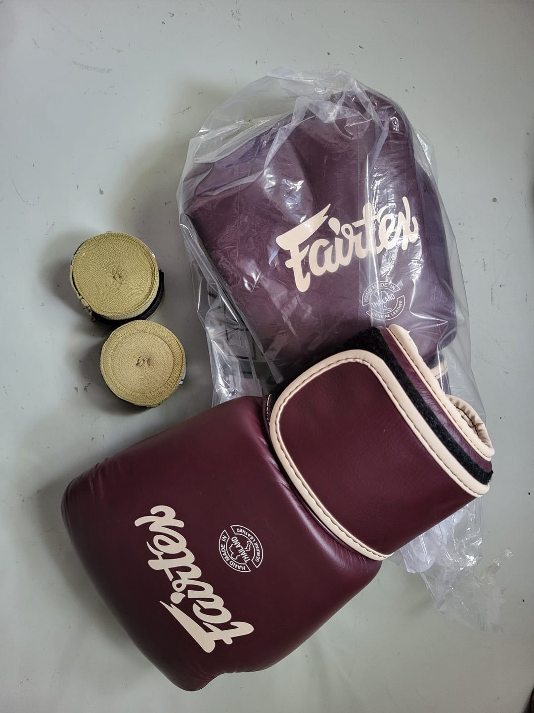 Customer photo review of Fairtex BGV16 Maroon Compact Size Gloves