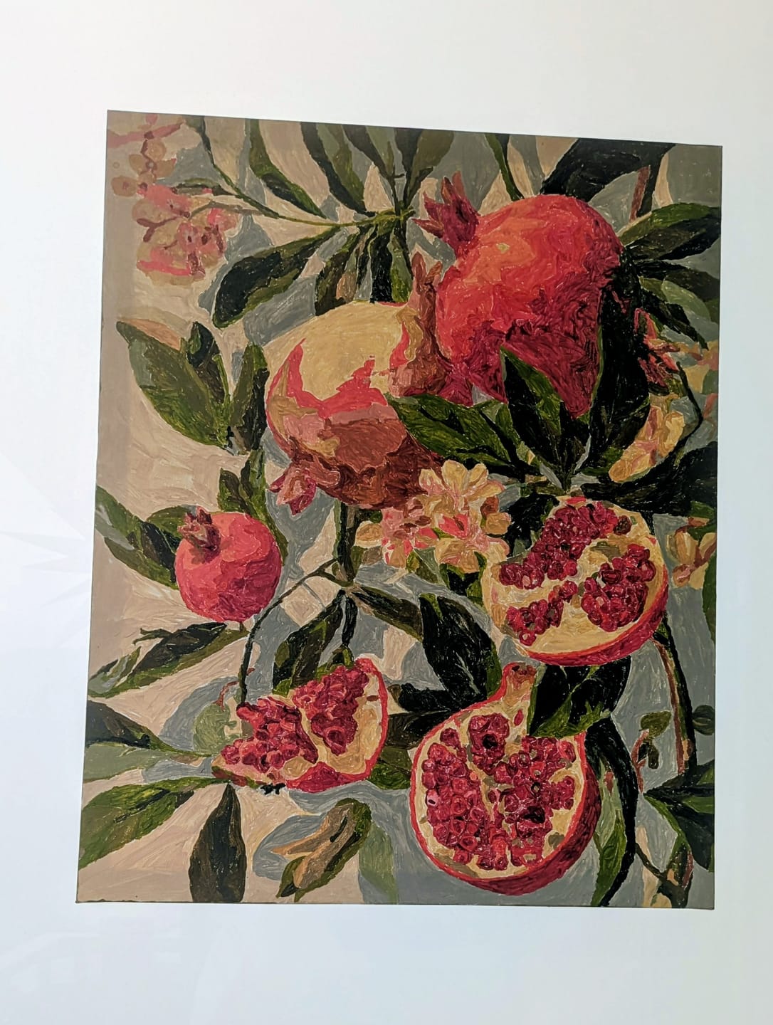Customer photo review of Malen nach Zahlen - Blühende Granatäpfel